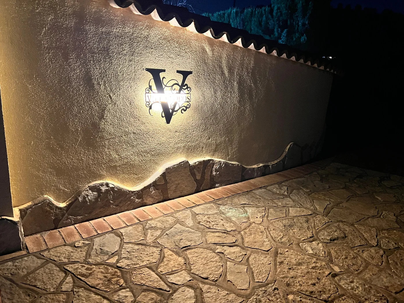 Villa Lobos entrance at night